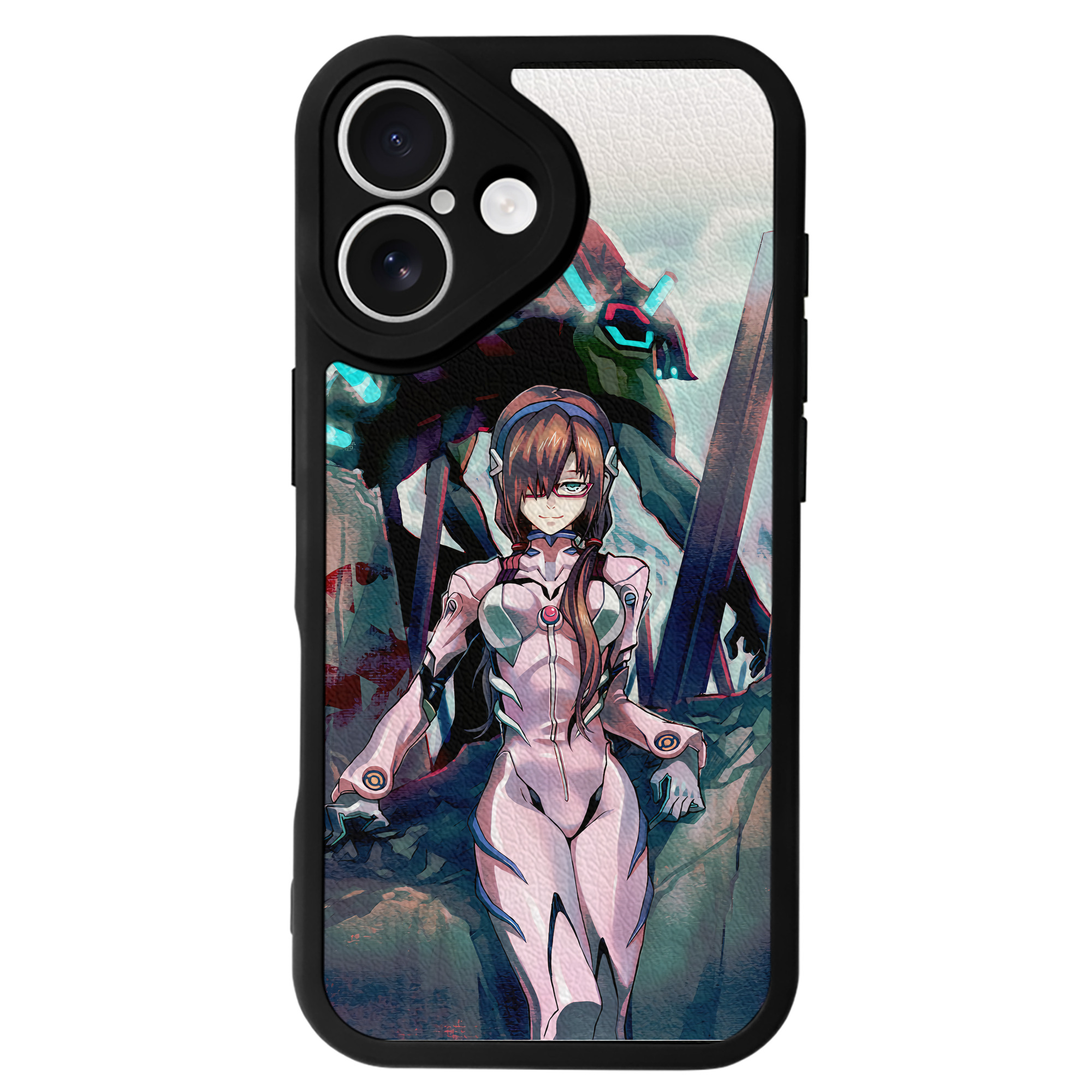 （画像用） EVA 新世紀エヴァンゲリオン 【iPhone 16シリーズ対応】シリコンスマホケース（レザー調） 材質：シリコン